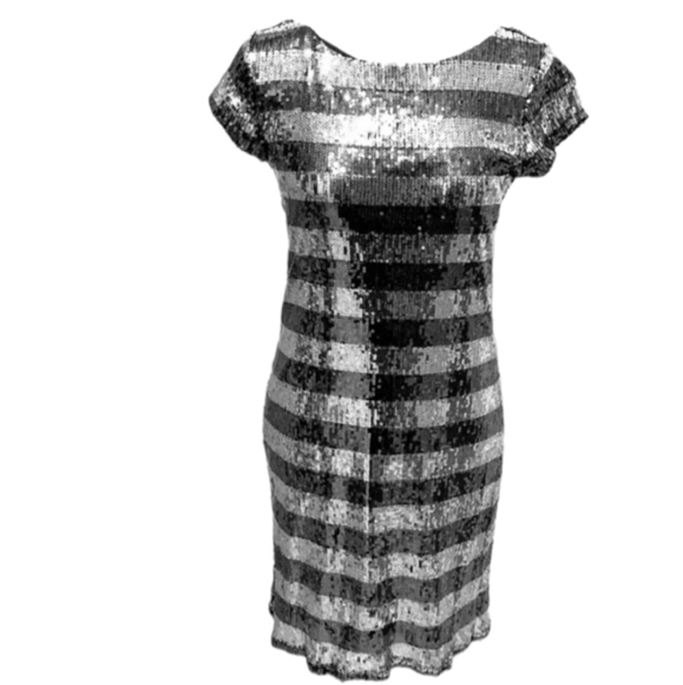 White House Black Market Women's sequin dress Cocktail/party silver Size S Small